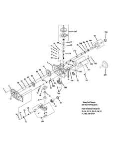 Transmission Lh 618-06020a Diagram and Parts List for Z-FORCEL60 (17ASDALD010)(2014) Cub Cadet Lawn Tractor